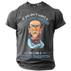 Sarcastic Answer Stupid Questions Funny Humor Graphic Casual Tee