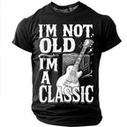 Classic Old Rocker Guitar Graphic Tee