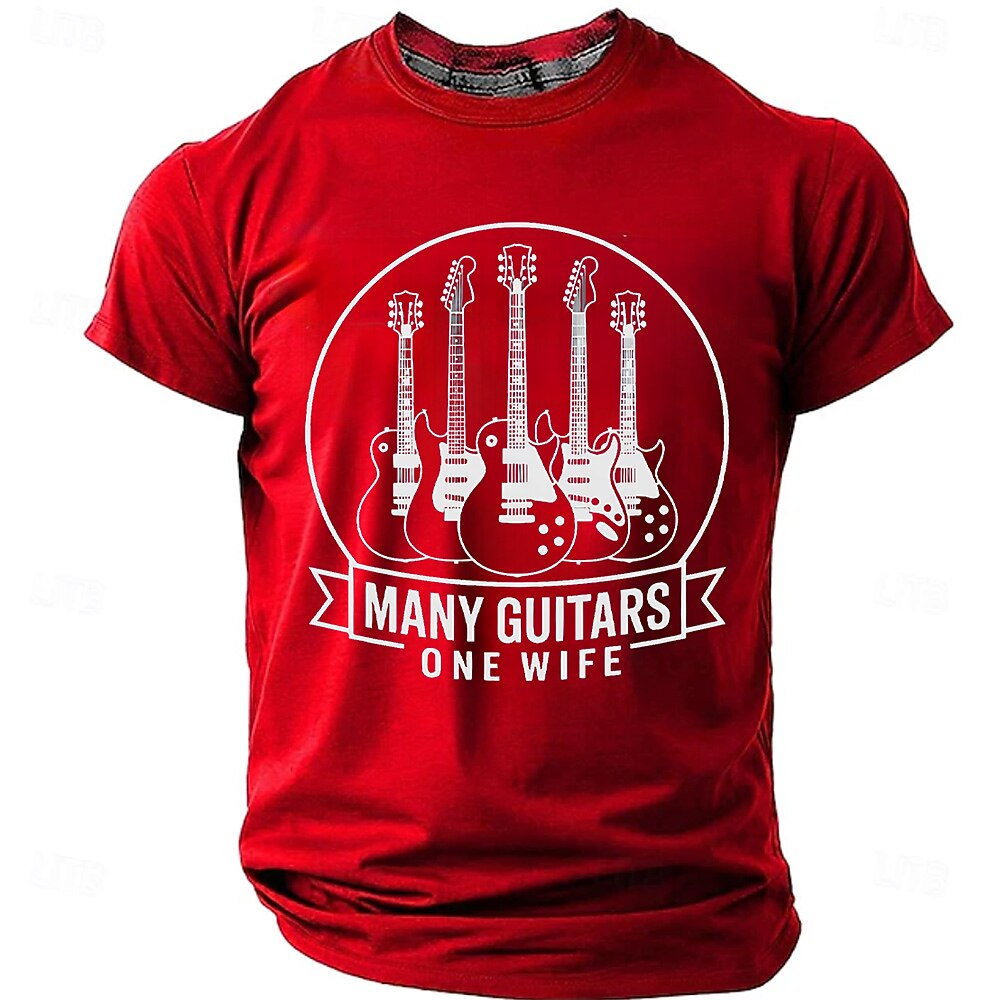 Music Festival Funny Guitar Player Graphic Short Sleeve Tee