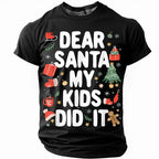 Dear Santa My Kids Did It Funny Christmas Tee