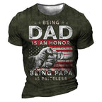 Being Dad Honor Being Papa Priceless Fist Bump Tee