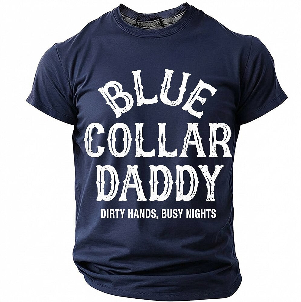 Blue Collar Daddy Work Graphic Shirt