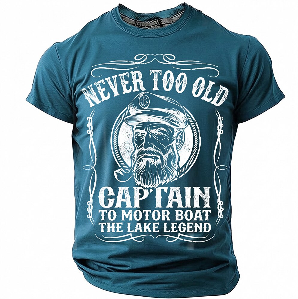 Old Captain Lake Legend Boating Graphic Tee