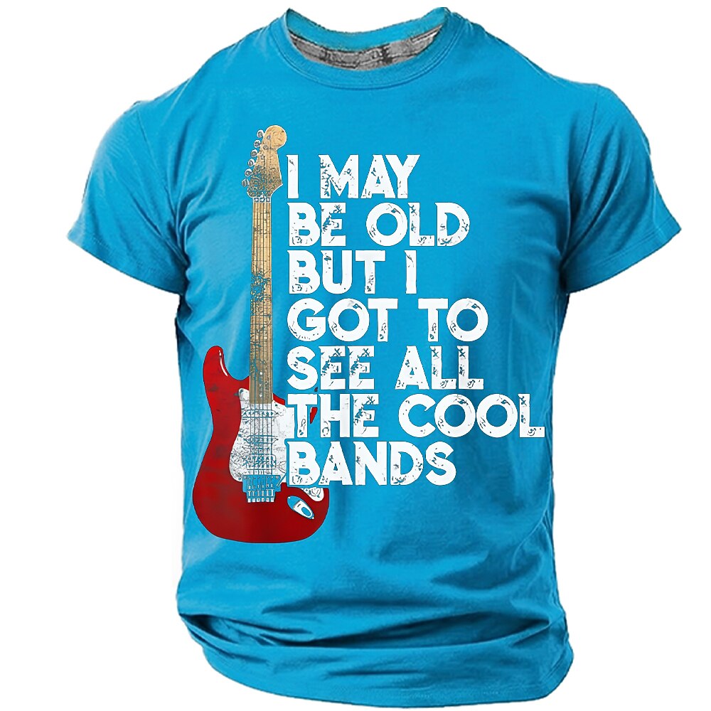 Old Man Saw Cool Bands Rock Music Graphic Tee