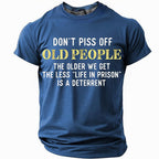 Funny Old People Warning Graphic Shirt