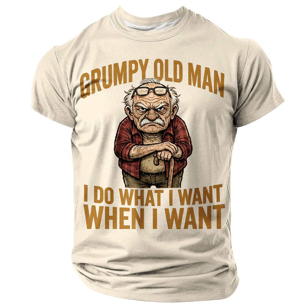 Old Man Legend Funny Aging Graphic Daily Street Tee