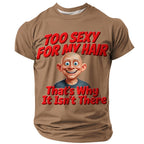 Old Man Character Funny Aging Graphic Everyday Street Tee