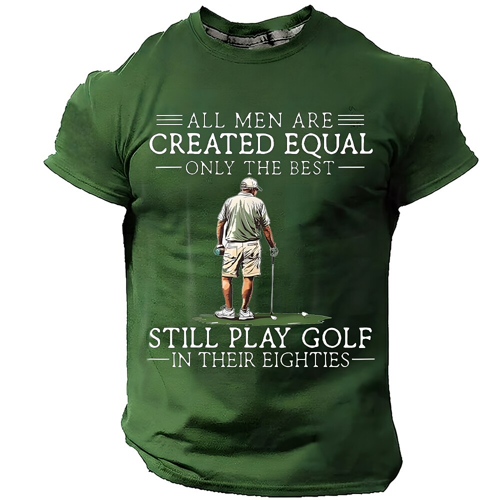 Eighties Golfer Legend Funny Graphic Sports Tee