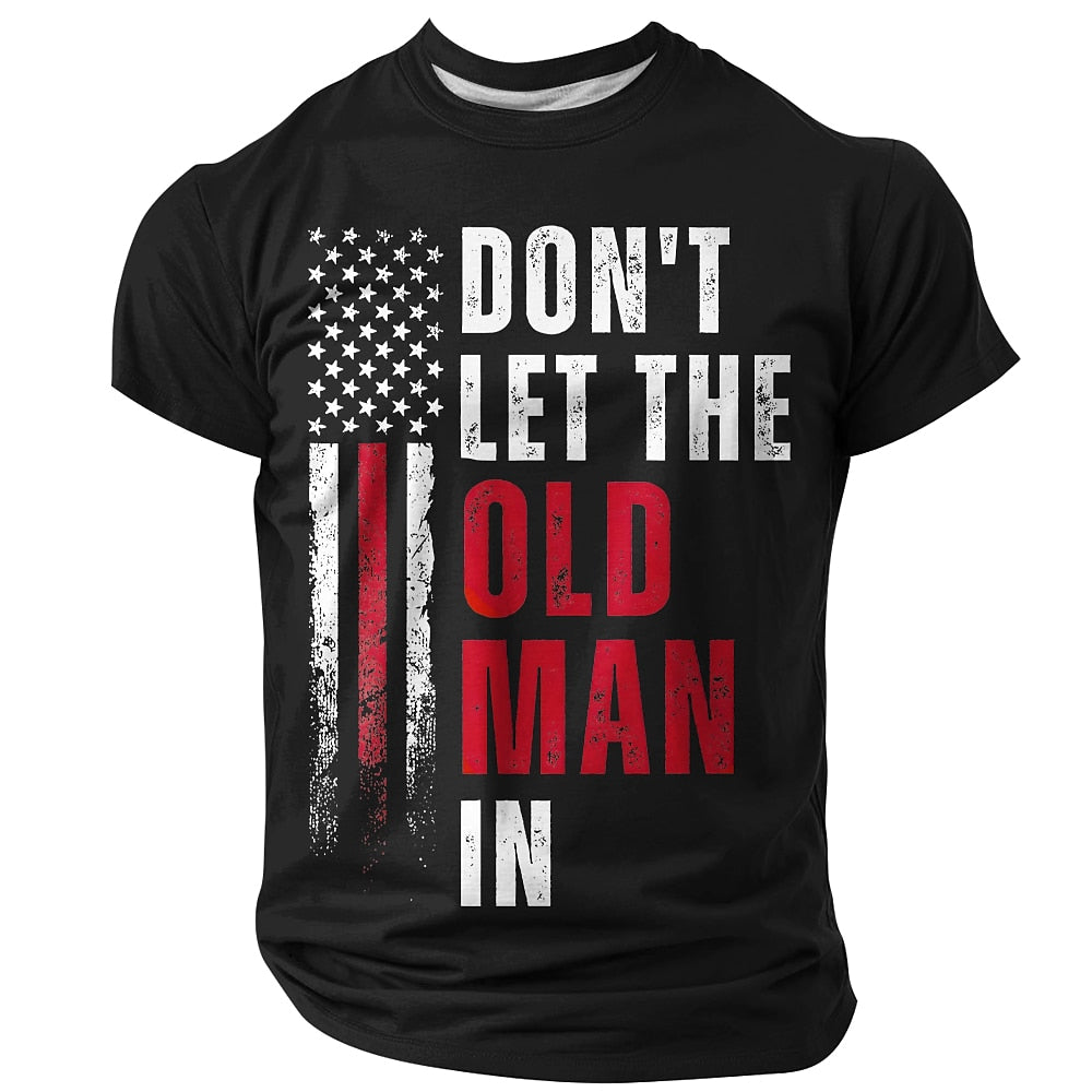 Old Man Patriotic Statement Graphic Tee