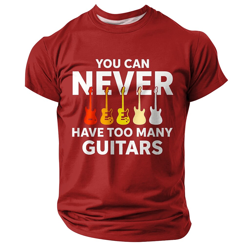 Funny Guitar Slang Music Lover Graphic Short Sleeve Tee