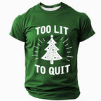 Christmas Tree Festive Holiday Graphic Casual Short Sleeve Tee