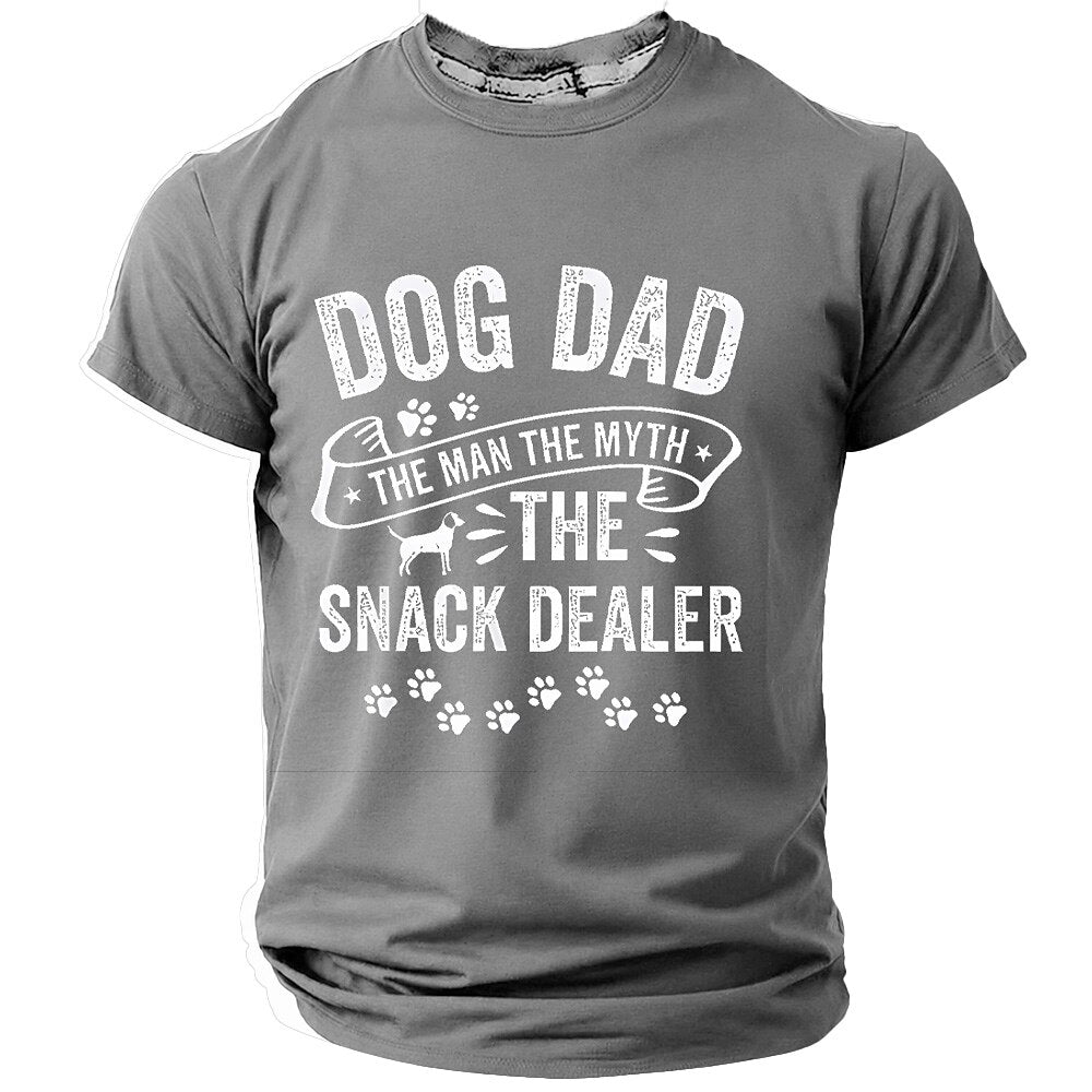 Humor Snack Dealer Dog Dad Graphic Tee