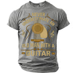 Old Man Acoustic Guitar Graphic Shirt
