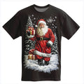 Retro Vintage Santa Claus Christmas Street Style Graphic Tee
