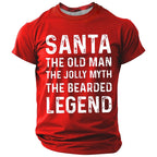 Funny Santa Claus Christmas Gift Graphic Short Sleeve Tee