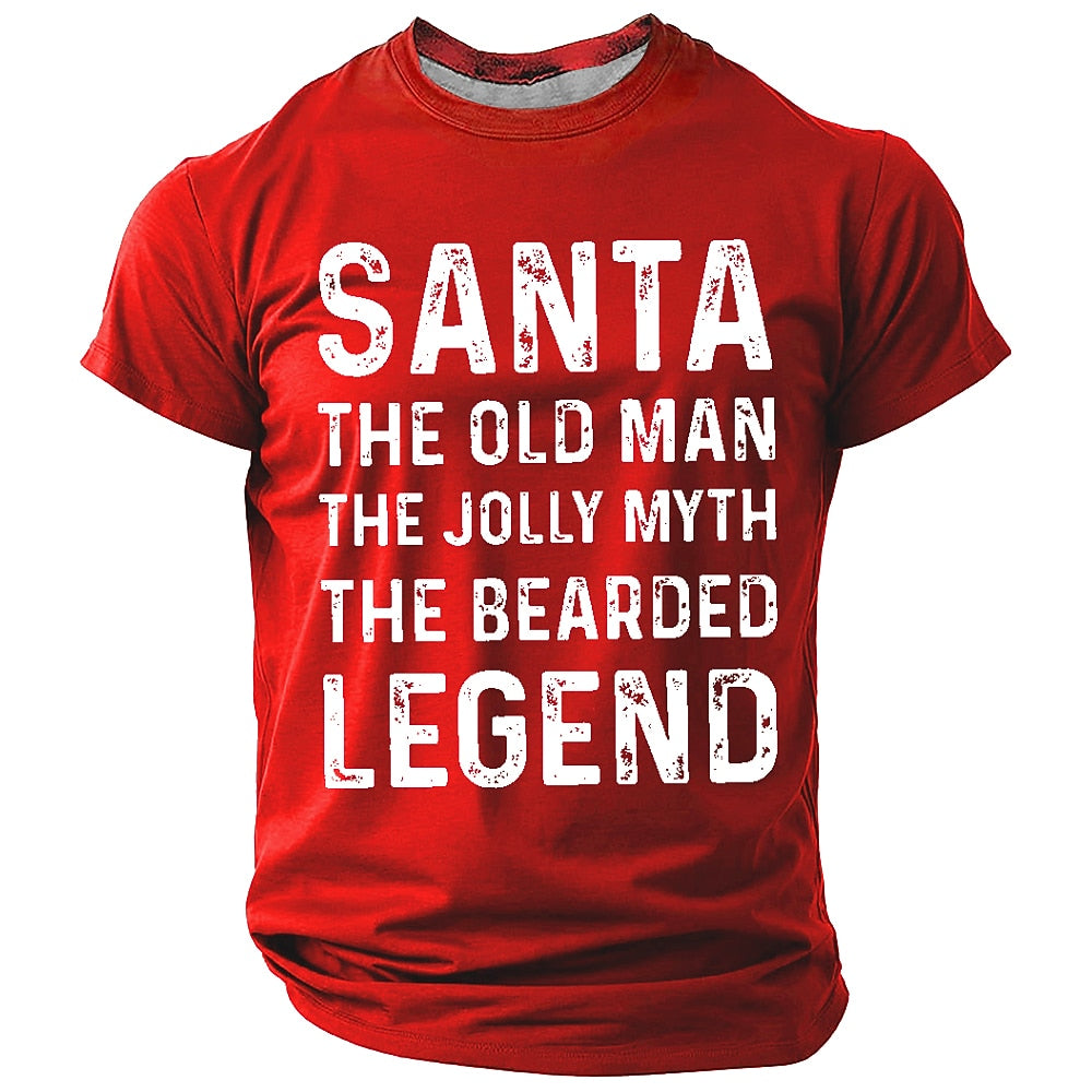 Funny Santa Claus Christmas Gift Graphic Short Sleeve Tee