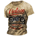 Vintage Motorcycle Distressed Rider Graphic Shirt