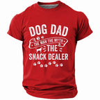 Humor Snack Dealer Dog Dad Graphic Tee