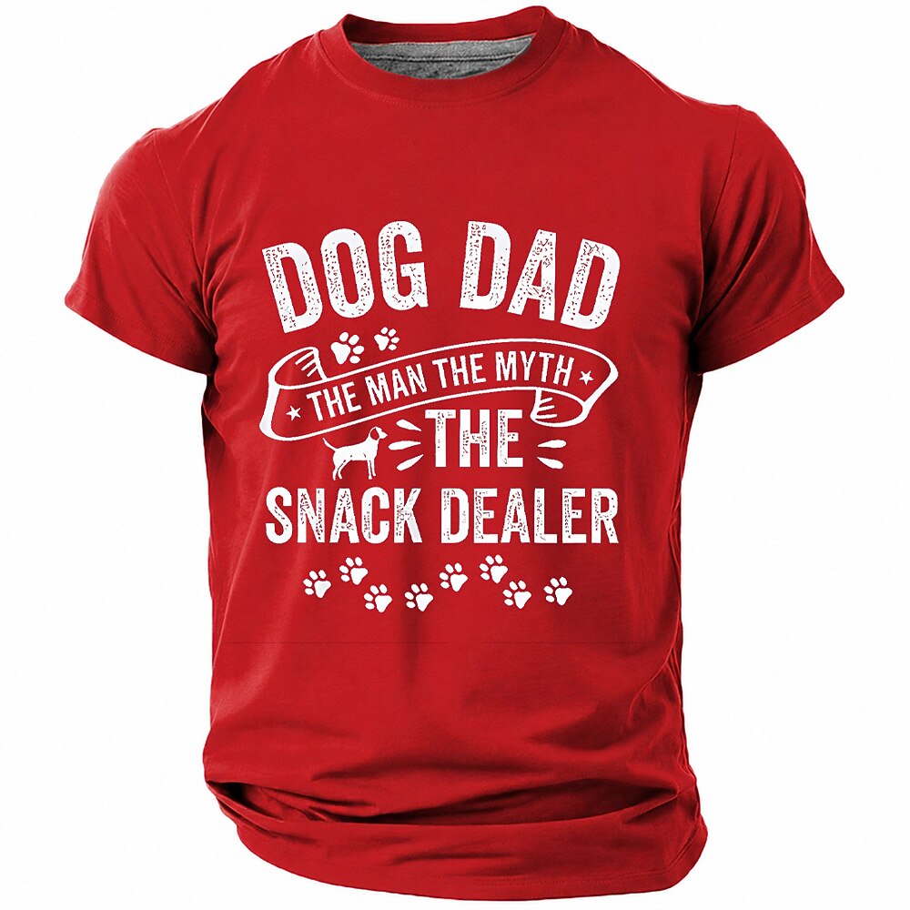 Humor Snack Dealer Dog Dad Graphic Tee