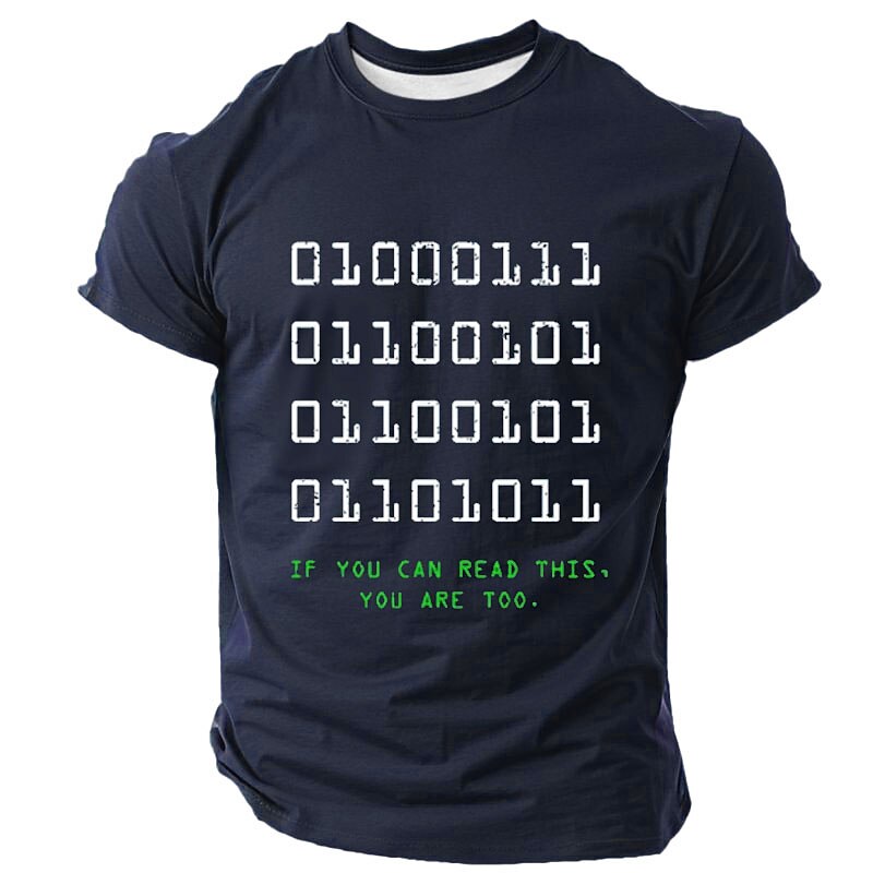 Funny Binary Code Geek Dad Graphic Shirt