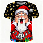 Santa Claus Christmas Gifts Party Outdoor Cool Graphic Tee
