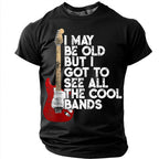 Old Man Saw Cool Bands Rock Music Graphic Tee