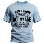 Age Mastery Humorous Graphic Shirt Tee