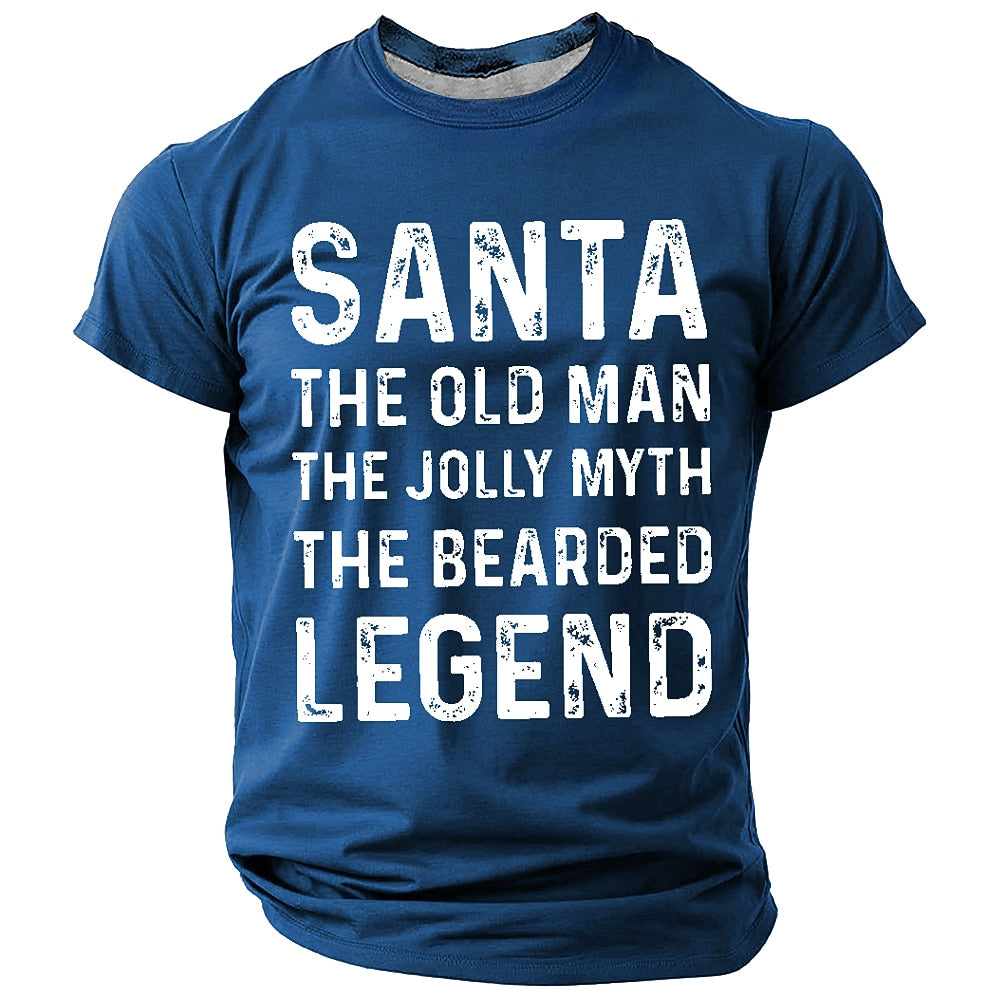Funny Santa Claus Christmas Gift Graphic Short Sleeve Tee