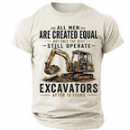Funny Excavators Vintage Man Humor Graphic Quote Tee