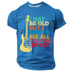 Funny Retro Music Lover Men’s Quote Vintage Guitar Music Tee