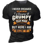 Danger Grumpy Old Man Warning Graphic Tee
