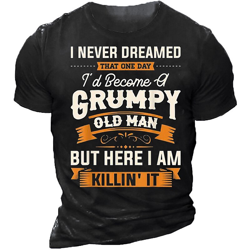 Danger Grumpy Old Man Warning Graphic Tee