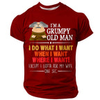 Grumpy Old Man Ask My Wife Marriage Humor Tee