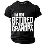 Professional Grandpa Retirement Humor Graphic Shirt