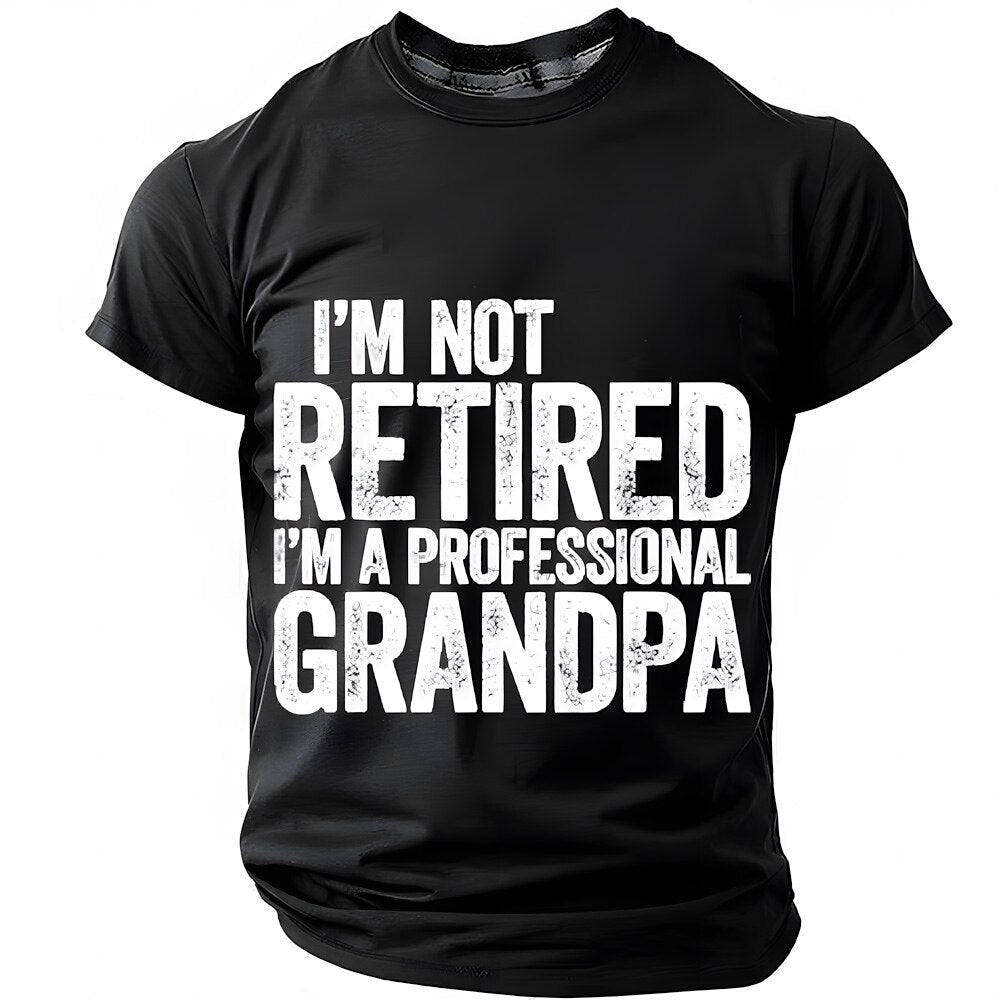 Professional Grandpa Retirement Humor Graphic Shirt