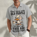 Funny Duck Slang Cartoon Animal Graphic Short Sleeve Shirt