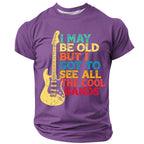 Funny Retro Music Lover Men’s Quote Vintage Guitar Music Tee