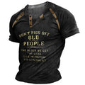 Dont Piss Off Old People Funny Vintage Graphic Tee