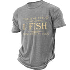 I Fish And Know Things Funny Fishing Graphic Tee
