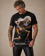 Vintage Guitar Music lover Legend Old Rocker Print T Shirt