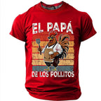 Papa Rooster BBQ Humor Graphic Tee