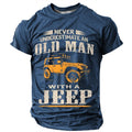 Old Man Jeep Warning Vintage Graphic Tee