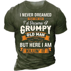 Danger Grumpy Old Man Warning Graphic Tee