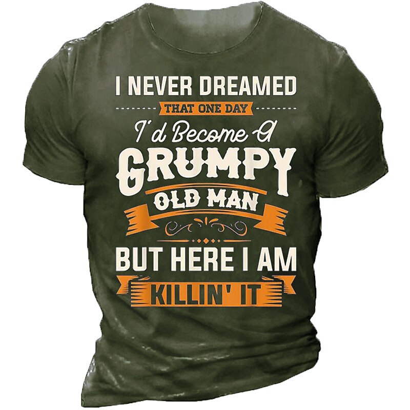 Danger Grumpy Old Man Warning Graphic Tee