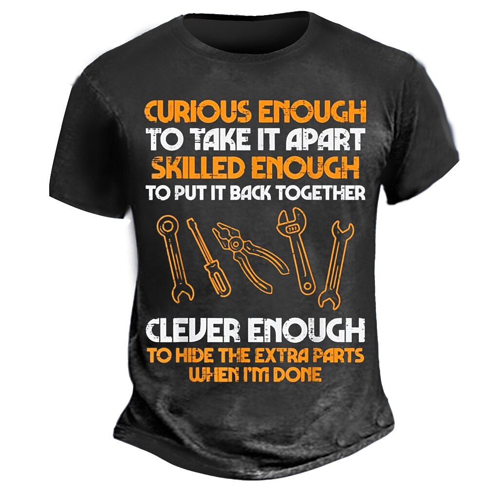 Curious Mechanic Extra Parts Graphic Tee