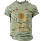 Old Man Acoustic Guitar Graphic Shirt