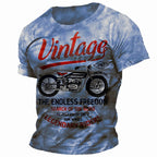 Vintage Motorcycle Distressed Rider Graphic Shirt