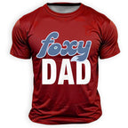Classic Foxy Dad Tail Humor Graphic Tee