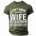 Wife Is Older Old People Dont Listen Graphic Tee