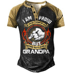 Nothing Beats Being A Grandpa Family Pride Henley Shirt